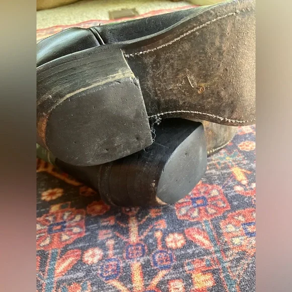 Olathe cowboy boots black/ green M8.5/W10 - Picture 5 of 9